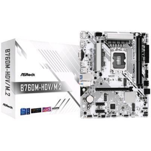 ASROCK B760M-HDV/M.2 SCHEDA MADRE FORM MICRO ATX CHIPSET INTEL B760 SOCKET LGA 1700